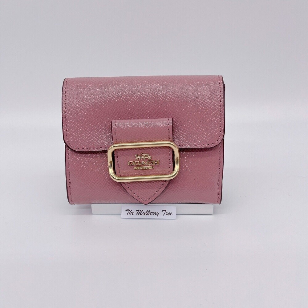 Coach CE671 Morgan Small Leather Wallet Dusty Rose NWT Org $228